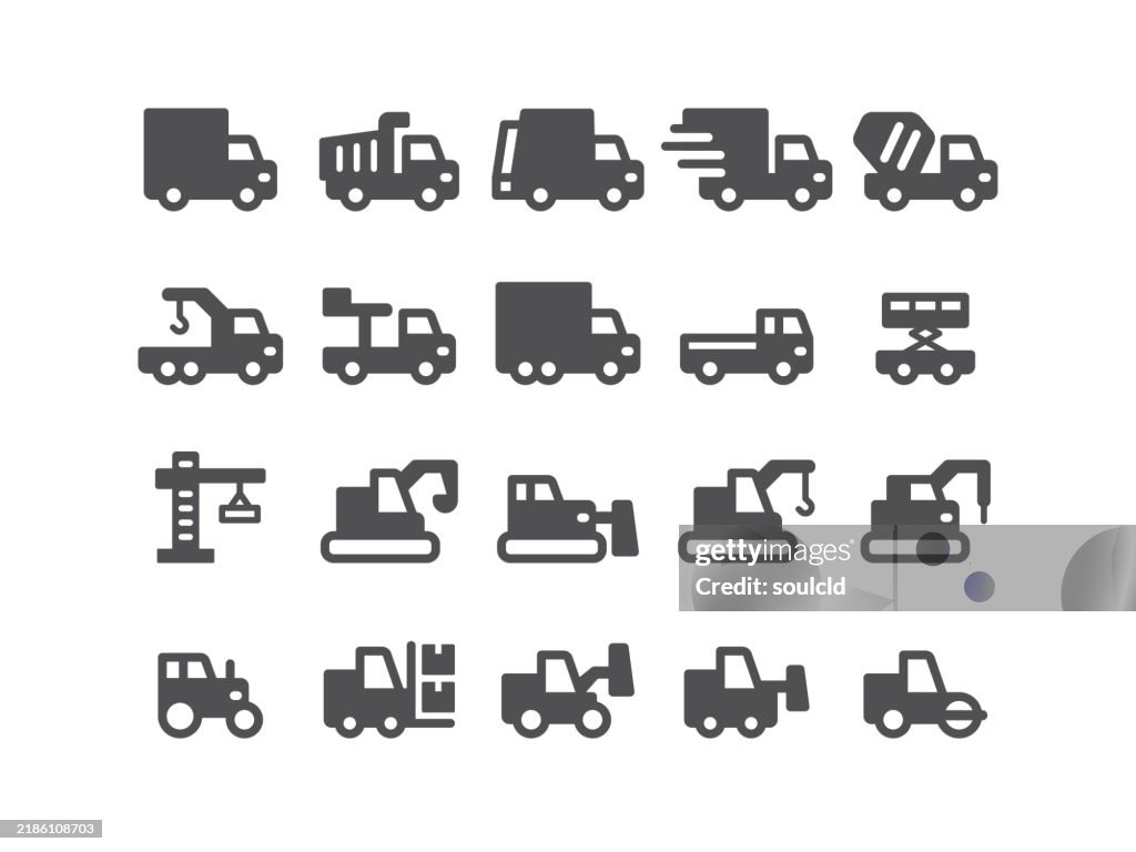 Heavy Equipment Icons