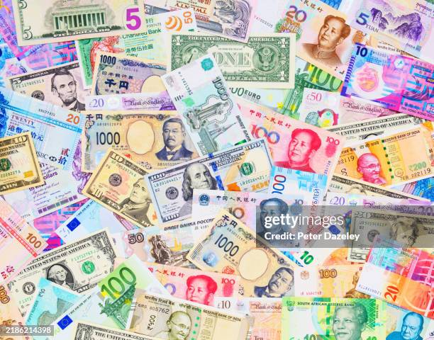 Red Bank Notes 4,925 Different Banknotes Stock Photos, High-Res Pictures, and Images ...