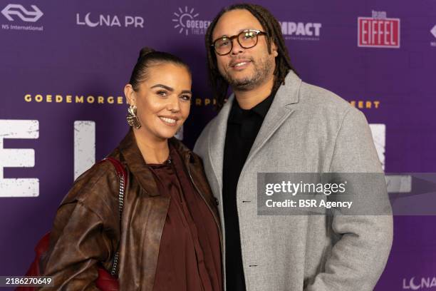 Laura Ponticorvo, Ryan Rijger during Premiere Musical Eiffel at Schouwburg on November 25, 2024 in Amstelveen, Netherlands.