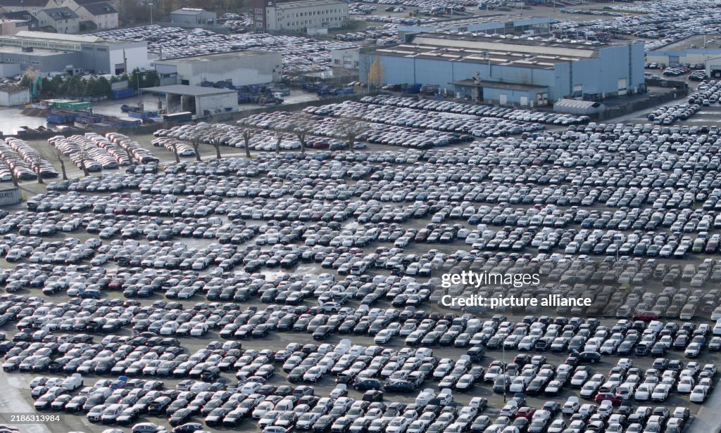 Cars in stockpiles