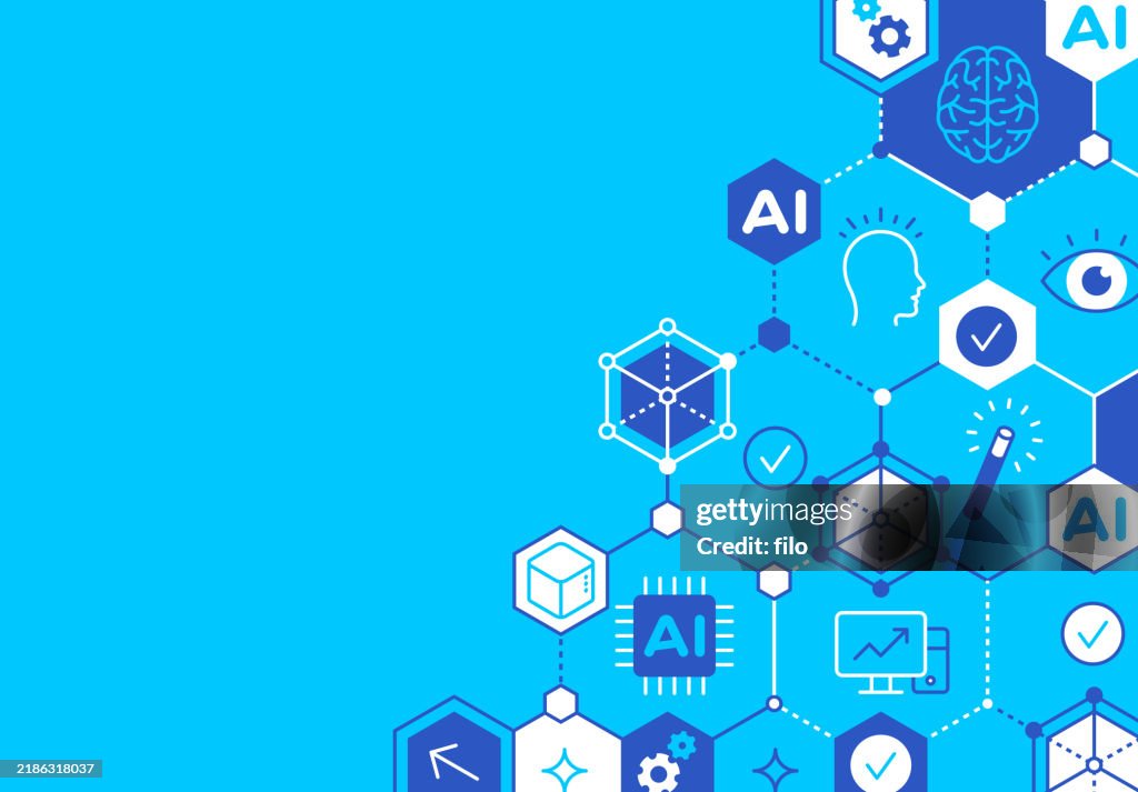 Artificial Intelligence AI Abstract Background