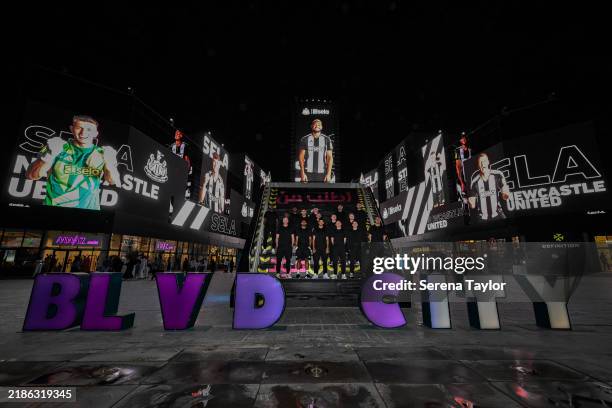 Newcastle United Players visit Boulevard city after the Newcastle United Training Session on November 17, 2024 in Riyadh, Saudi Arabia.