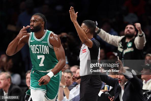 Jaylen Brown of the Boston Celtics in action during the game