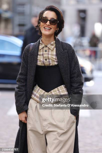 Levante arrives at Vanity Fair Stories 2024 event at Teatro Lirico Giorgio Gaber on November 23, 2024 in Milan, Italy.