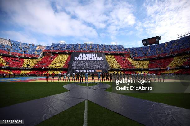 General view inside the stadium as Valencia play their first game since flooding prior to the LaLiga match between Valencia CF and Real Betis...