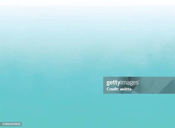 abstract watercolor background. turquoise. green. blue. white. - ocean background stock illustrations