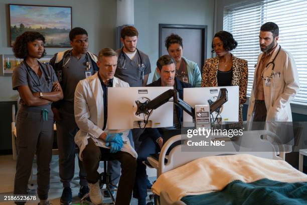 The Man from Grozny" Episode 107 -- Pictured: Ashleigh LaThrop as Ericka Kinney, Spence Moore II as Jacob Nash, Teddy Sears as Dr. Josh Nichols, Alex...