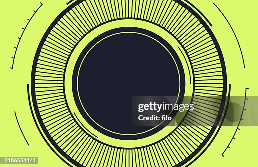 Technology Focus AI Zoom Design Element Background Circle Frame Technology Focus AI Zoom Design Element Background Circle Frame