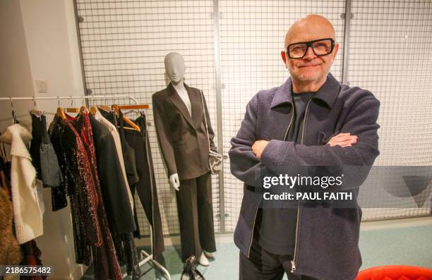 Paul Marchant, CEO of Irish multinational fashion retailer Primark, poses for a photograph following an interview with AFP at the company's's...