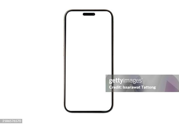 a cell phone with a white case - brand name smart phone imagens e fotografias de stock