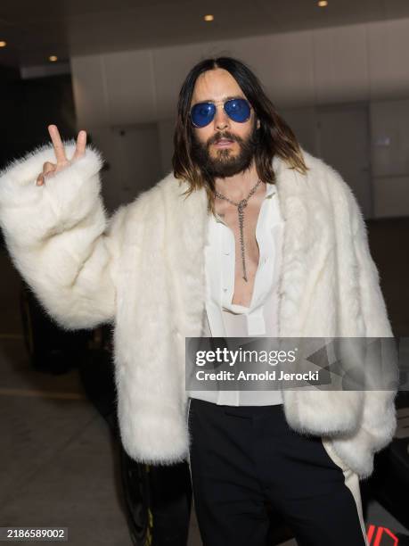 Jared Leto attends the F1 Grand Prix of Las Vegas at Las Vegas Strip Circuit on November 23, 2024 in Las Vegas, Nevada.