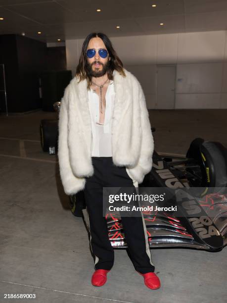 Jared Leto attends the F1 Grand Prix of Las Vegas at Las Vegas Strip Circuit on November 23, 2024 in Las Vegas, Nevada.