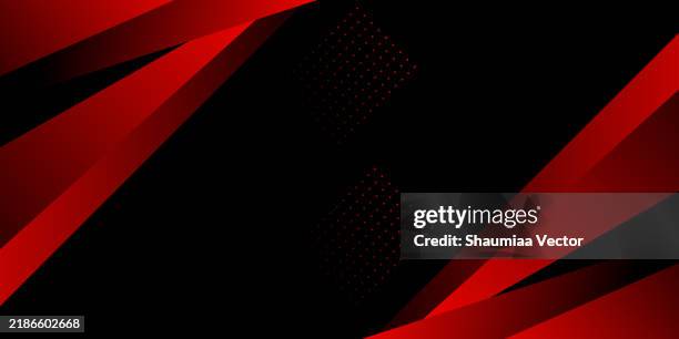bildbanksillustrationer, clip art samt tecknat material och ikoner med modern black and red abstract background overlap layer on dark design with glowing red lines effect decoration. use for gaming background, landing page, banner, header, flyer, card, brochure cover and more - röd bakgrund