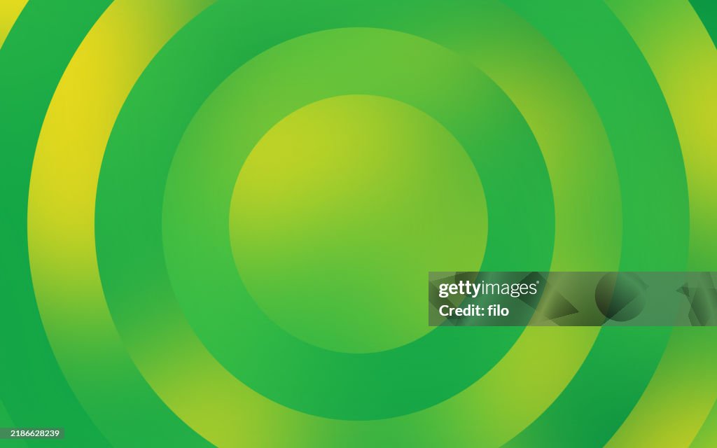 Green Glow Circle Curve Modern Abstract Background