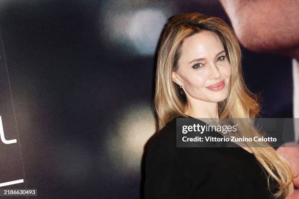 Angelina Jolie attends the 42nd Torino Film Festival 2024 - Day 3 on November 24, 2024 in Turin, Italy.