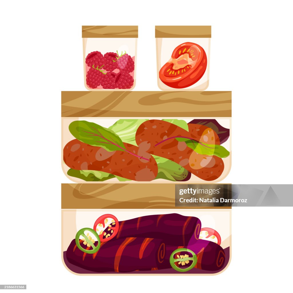 Leftover Jpg Containers With Leftover Food Glass Boxes With Lids And Meals Left Over ...