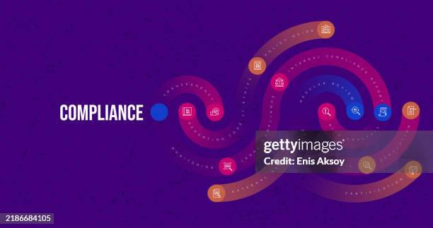 stockillustraties, clipart, cartoons en iconen met compliance and assurance processes - conformiteit