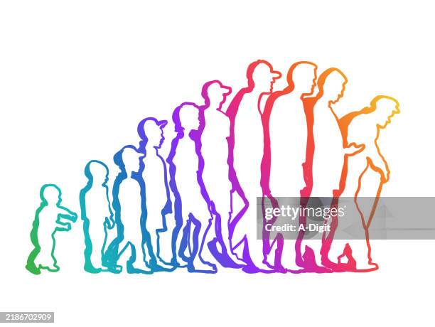 onelifetimelapserainbow - family time stock illustrations