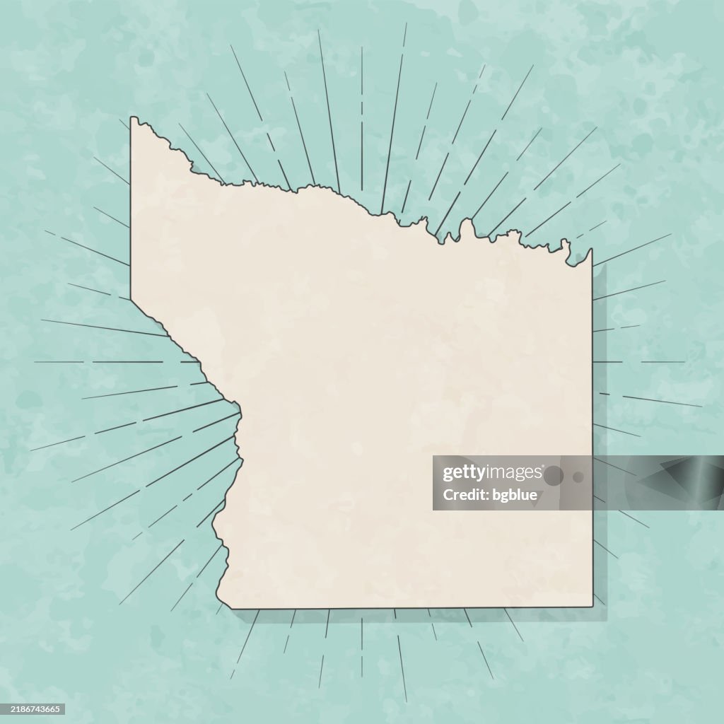 Smith County, Texas. Map in retro vintage style - Old textured paper