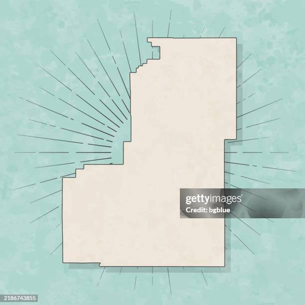 sanpete county, utah. map in retro vintage style - old textured paper - manti ut stock illustrations