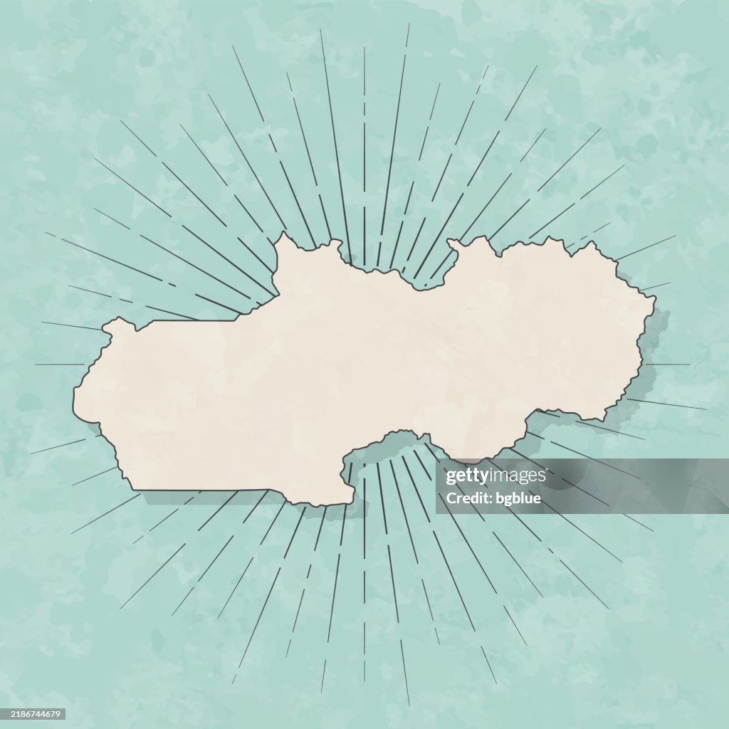 Weber County, Utah. Map in retro vintage style - Old textured paper