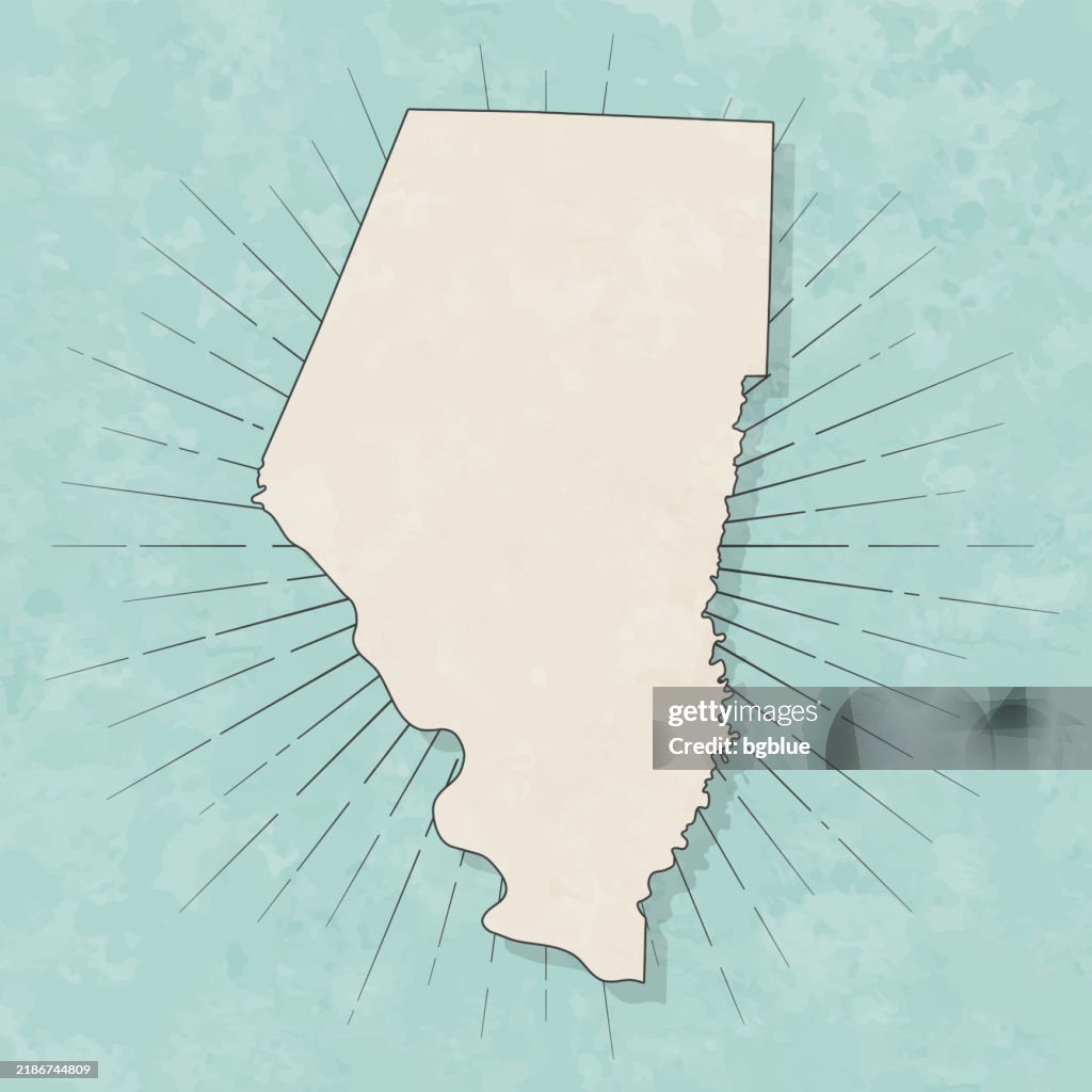 Condado de Boone, Missouri. Mapa no estilo retro do vintage - papel textured velho