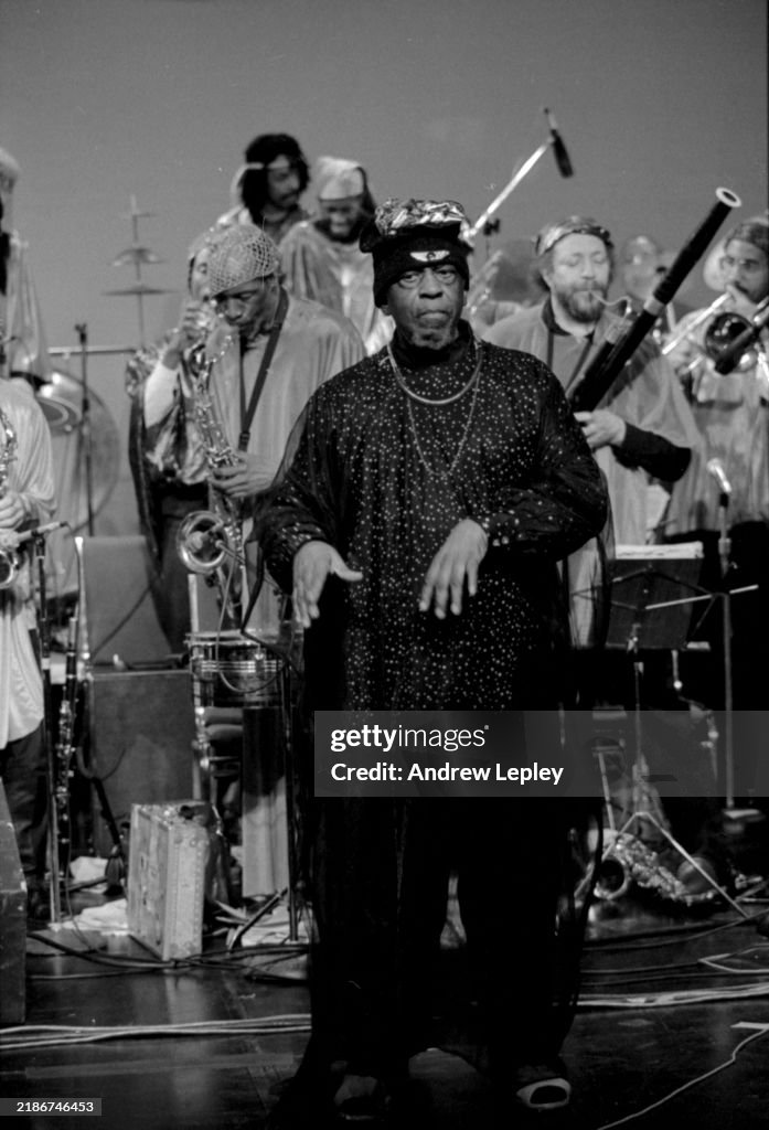 Sun Ra Rym Sun Ra Arkestra performs on stage in a tribute to Sun Ra at the... News ...