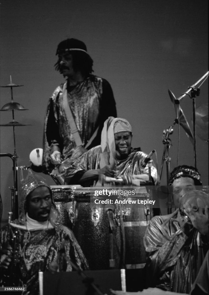 Sun Ra Rym Sun Ra Arkestra performs on stage in a tribute to Sun Ra at the... News ...