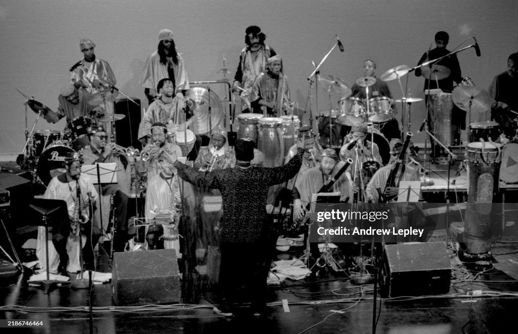 Sun Ra Rym Sun Ra Arkestra performs on stage in a tribute to Sun Ra at the... News ...
