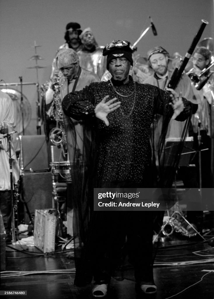 Sun Ra Rym Sun Ra Arkestra performs on stage in a tribute to Sun Ra at the... News ...