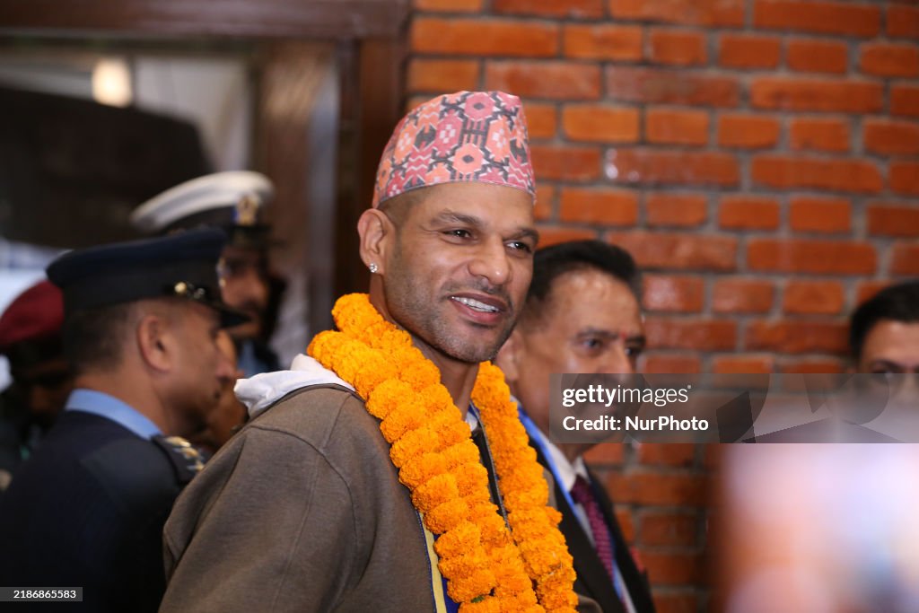 Shikhar Dhawan Arrives Nepal To Play In NPL (Nepal Premier League)