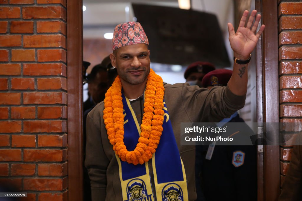 Shikhar Dhawan Arrives Nepal To Play In NPL (Nepal Premier League)