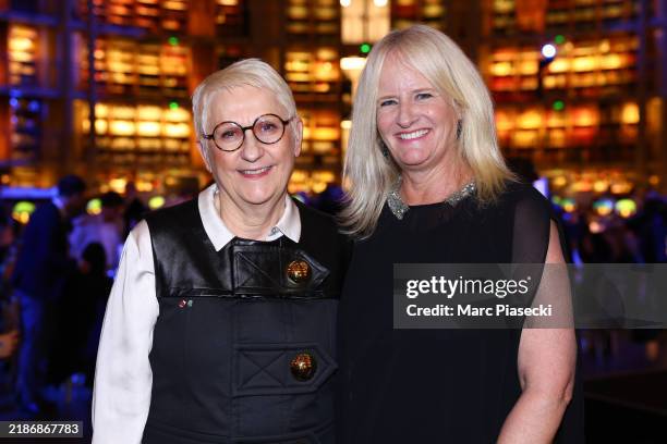 Mercedes Erra and President of Disneyland Paris Natacha Rafalski attend the "Make A Wish" Gala at Bibliotheque Nationale de France on November 25,...