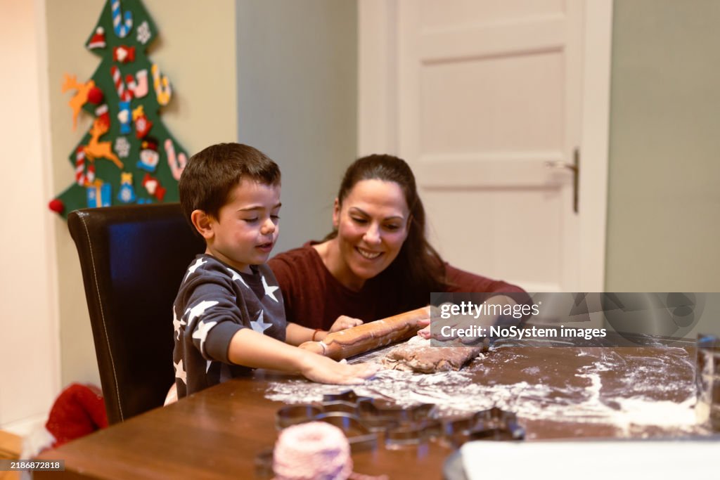 Family Baking Together at Home
