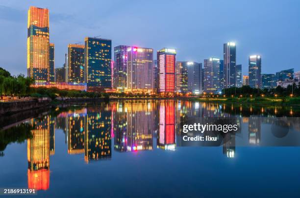 yiwu cbd, china - jinhua stock pictures, royalty-free photos & images