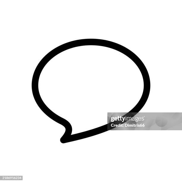 speech bubble icon - thought bubble transparent stock illustrations