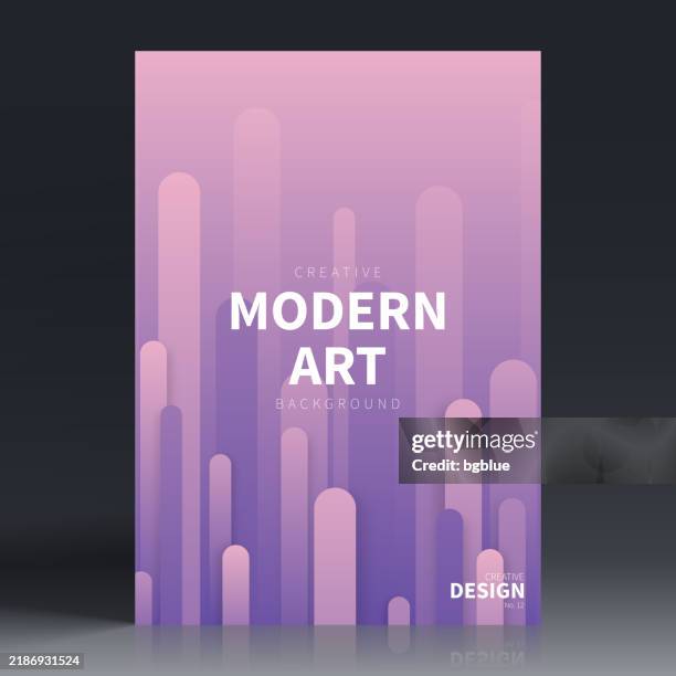 brochure template layout, purple cover design, business annual report, flyer, magazine - magazine cover stock illustrations