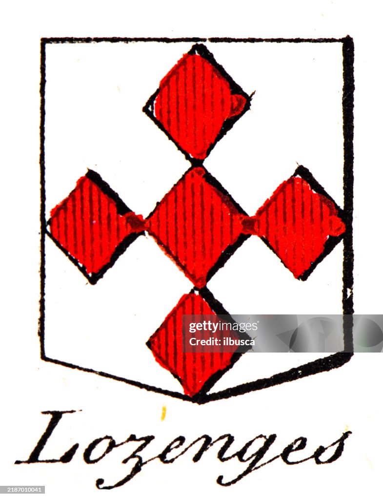 Heraldry, coat of arms elements and families: Lozenges