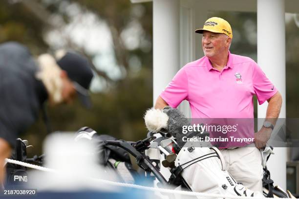 Ian Botham plays in the Pro Am prior to the ISPS Handa Australian Open 2024 at Victoria Golf Golf Club on November 27, 2024 in Melbourne, Australia.