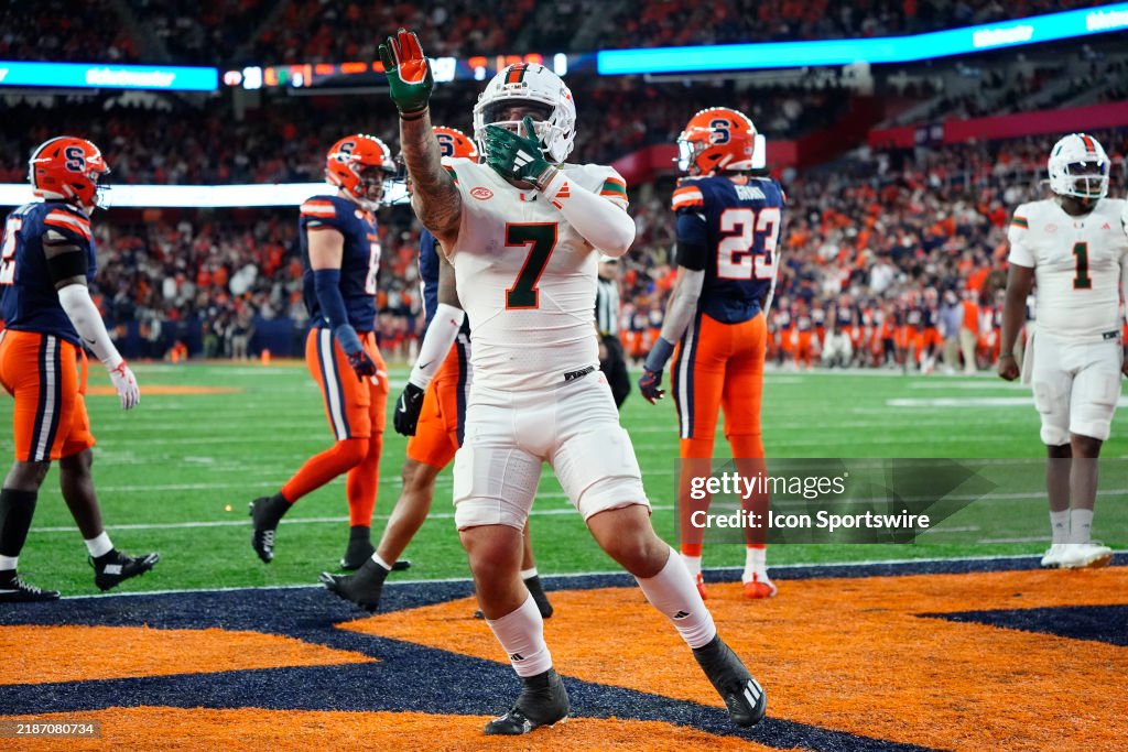 COLLEGE FOOTBALL: NOV 30 Miami at Syracuse