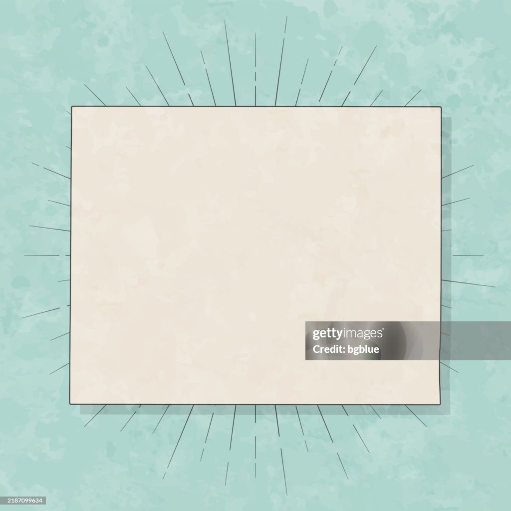 Mitchell County, Kansas. Map in retro vintage style - Old textured paper