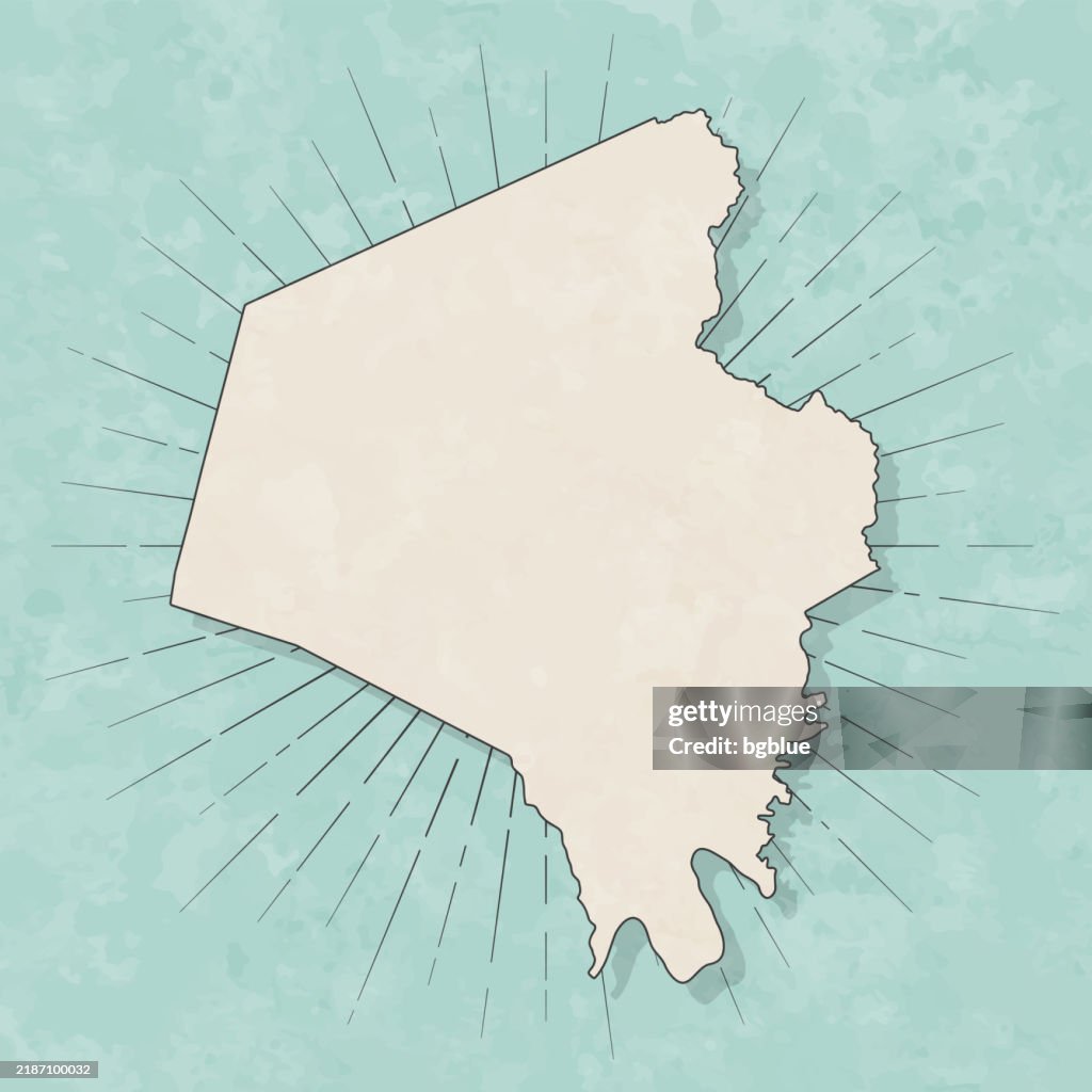 Fayette County, Kentucky. Map in retro vintage style - Old textured paper