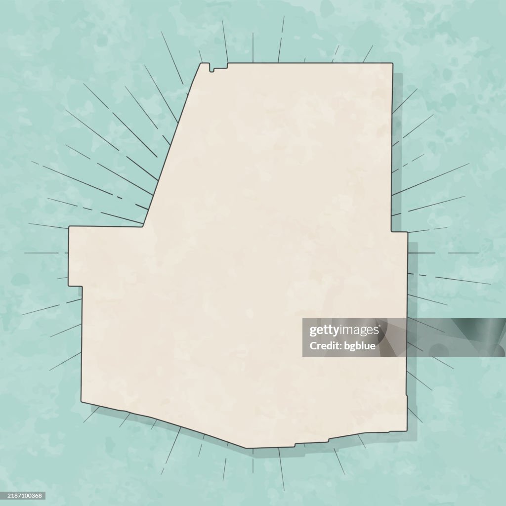 Paulding County Georgia Map In Retro Vintage Style Old Textured Paper ...