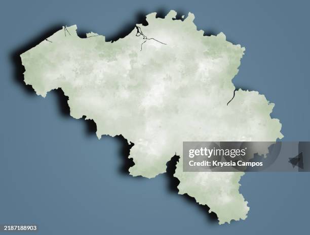 simplified map of belgium with subtle texture - benelux stock pictures, royalty-free photos & images