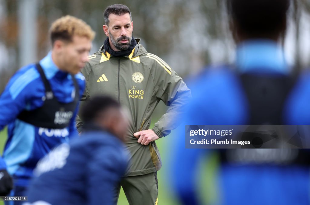 Leicester City Training Session and Press Conference
