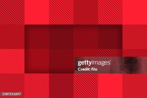 Red Plaid Pattern Frame Background Red Plaid Pattern Frame Background