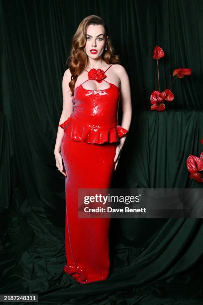 Charli Howard attends a party to celebrate British Vogue Forces for Change 2024 at Soho Mews House on December 1, 2024 in London, England.