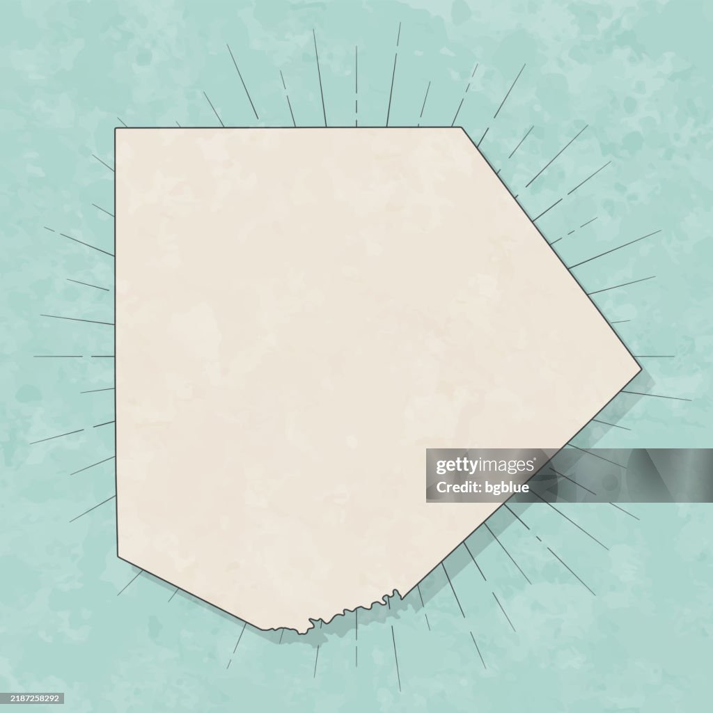 Kendall County, Texas. Map in retro vintage style - Old textured paper