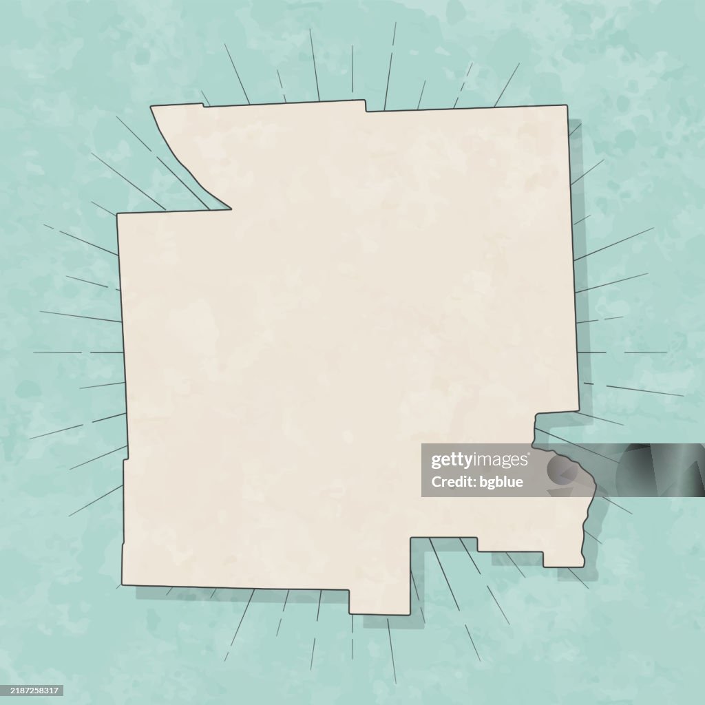 Tompkins County, New York. Map in retro vintage style - Old textured paper