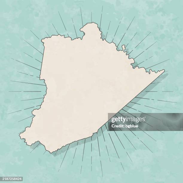 pike county, kentucky. map in retro vintage style - old textured paper - pikeville kentucky stock illustrations